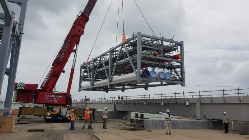 OJT Lifting Analysis for Modular Structure (as per DNV-ST-N001)